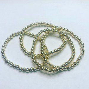4mm Gold  Beaded Bracelets ($30 per bracelet)